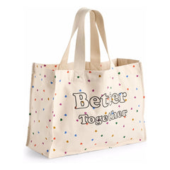 Molo - Organic Cotton Heart Tote Bag | Ecru