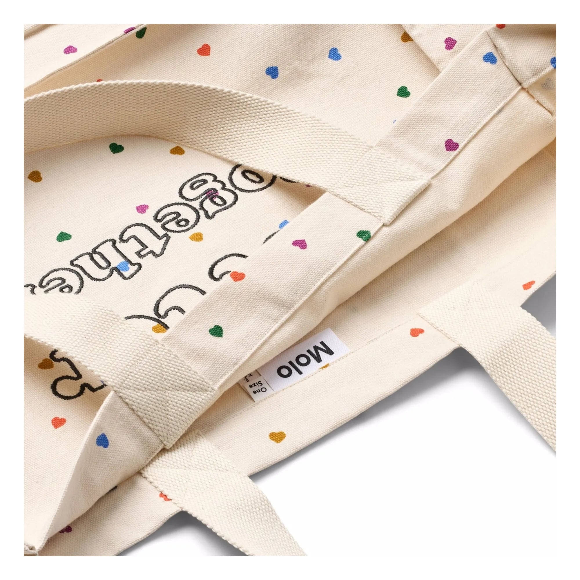Molo - Organic Cotton Heart Tote Bag | Ecru