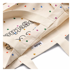 Molo - Organic Cotton Heart Tote Bag | Ecru