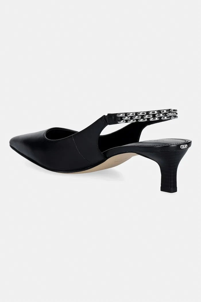 MICHAEL Michael Kors Marcia Kitten Sling Pump Deri İnce Topuklu Ayakkabı