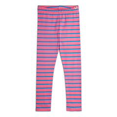 Mini Rodini - Striped Organic Cotton Leggings | Pink