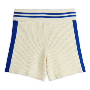 Mini Rodini - Organic Cotton Knit Shorts | Ecru