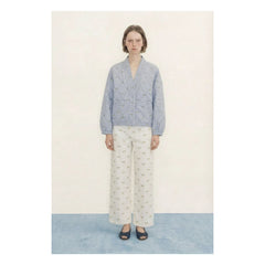 The Tiny Big Sister - Cotton Striped Jacket | Blue
