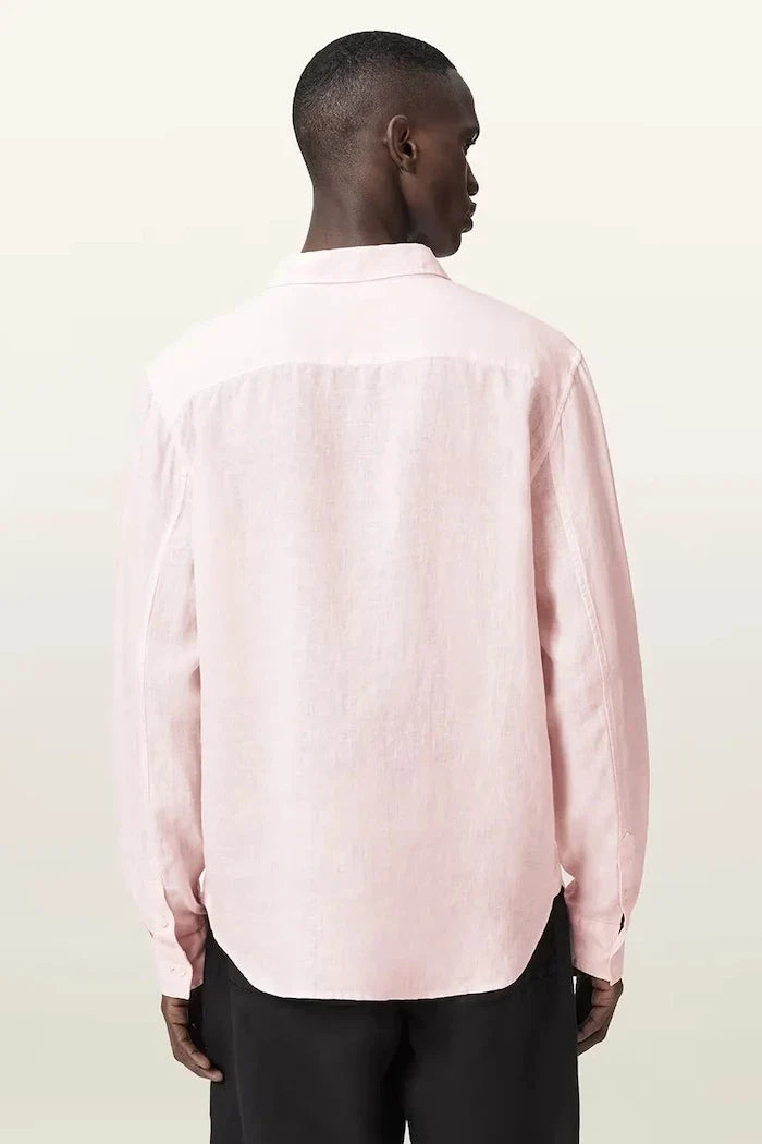 AllSaints erkek keten gömlek LOOM