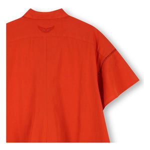 Zadig & Voltaire - Button-Down Ruffle Dress | Blood orange