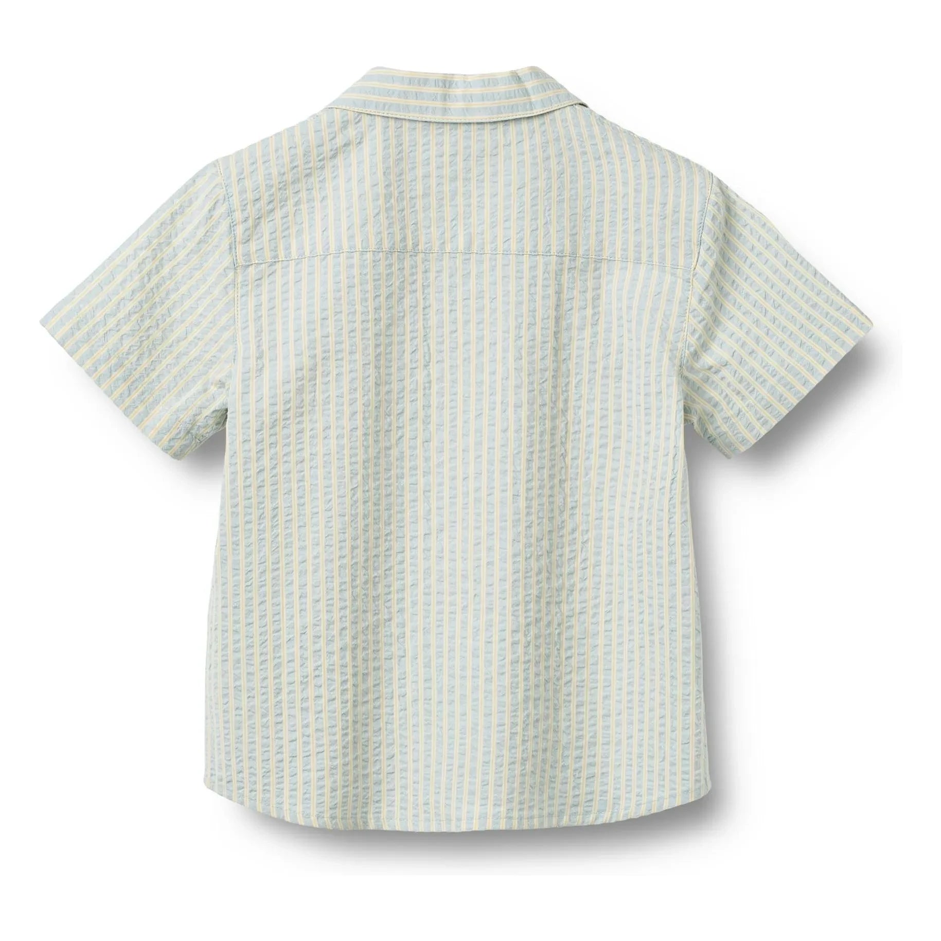 Wheat - Anker Striped Organic Cotton Shirt | Light Blue