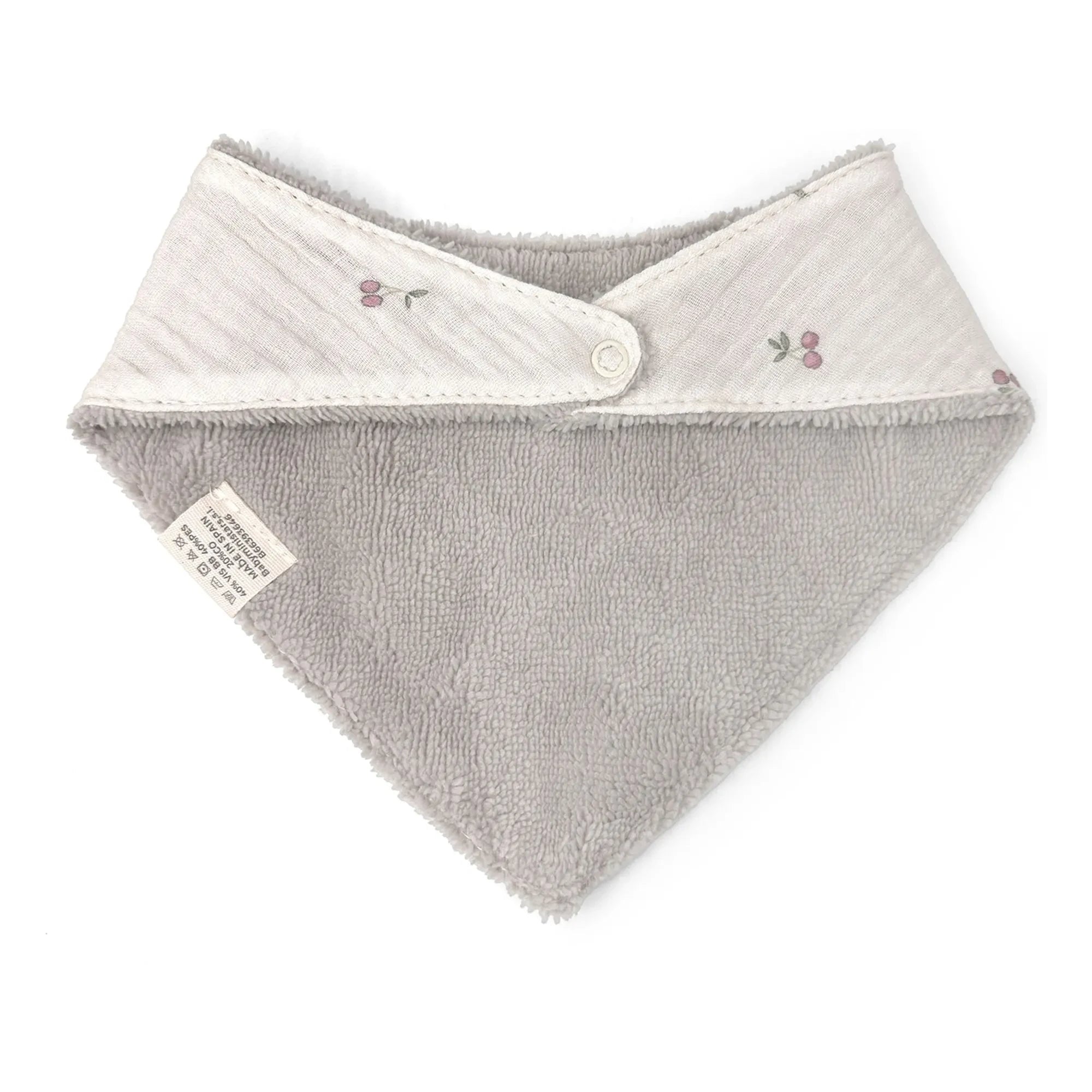 Babyshower - Cherry Bib Bandana | Ecru