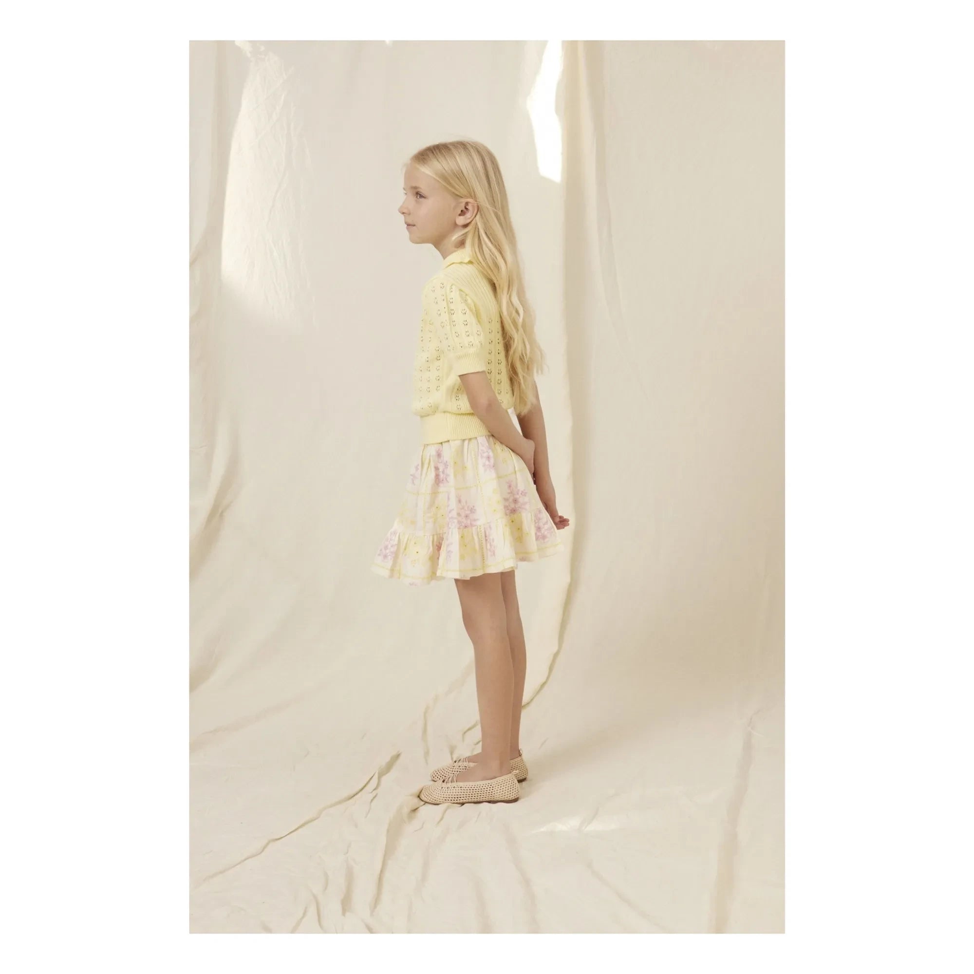 Bebe Organic - Alba Embroidered Skirt | Yellow