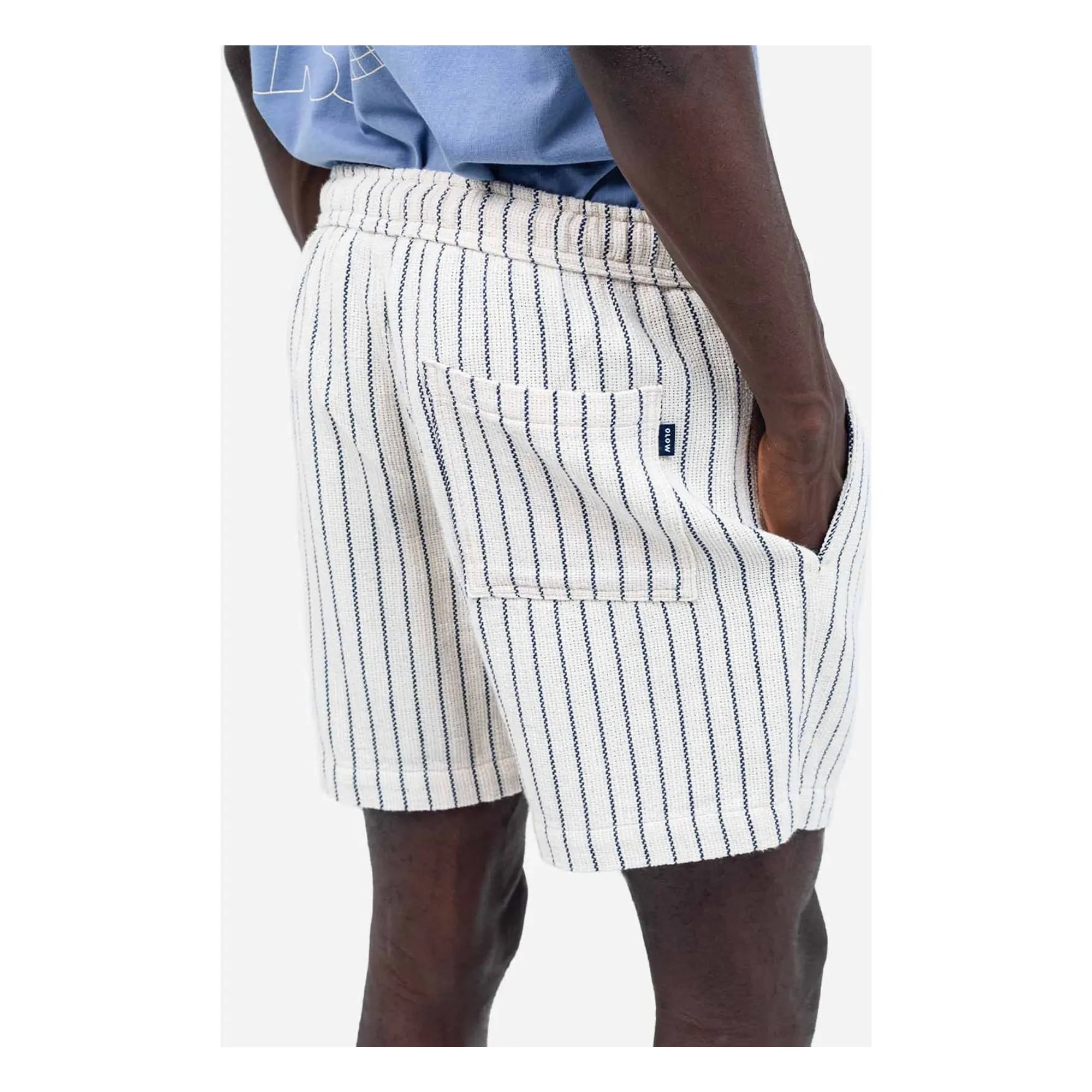 Olow - Bodhi Striped Shorts | White