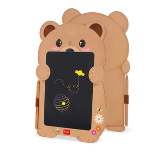 Legami - Teddy Bear Portable LCD Drawing Board in Cardboard - Magic Sketch Board