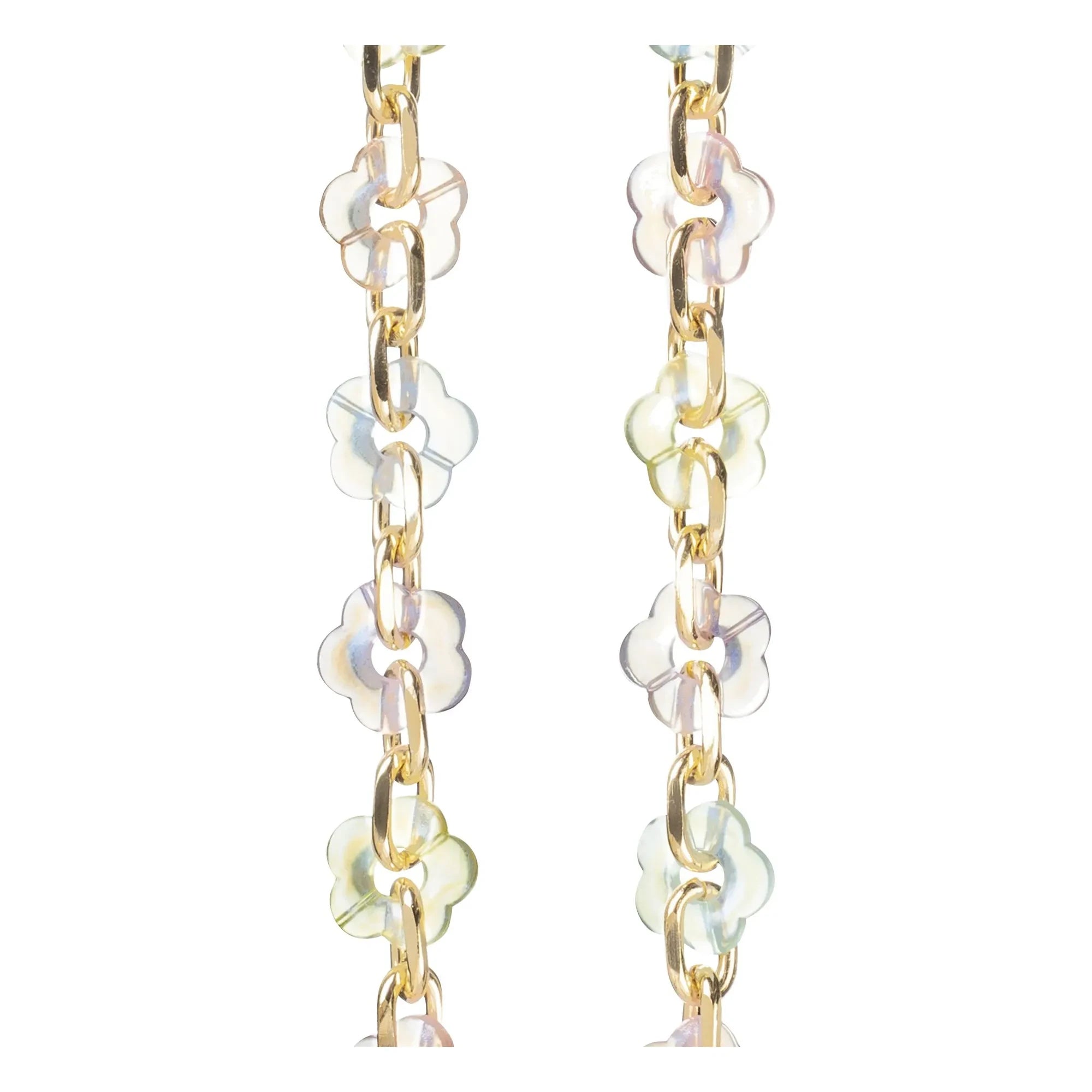 LaCoqueFrançaise - Cassy Holographic 100 cm Long Chain | Transparent