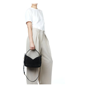 Jérôme Dreyfuss - Pepito M Suede Bag | Black