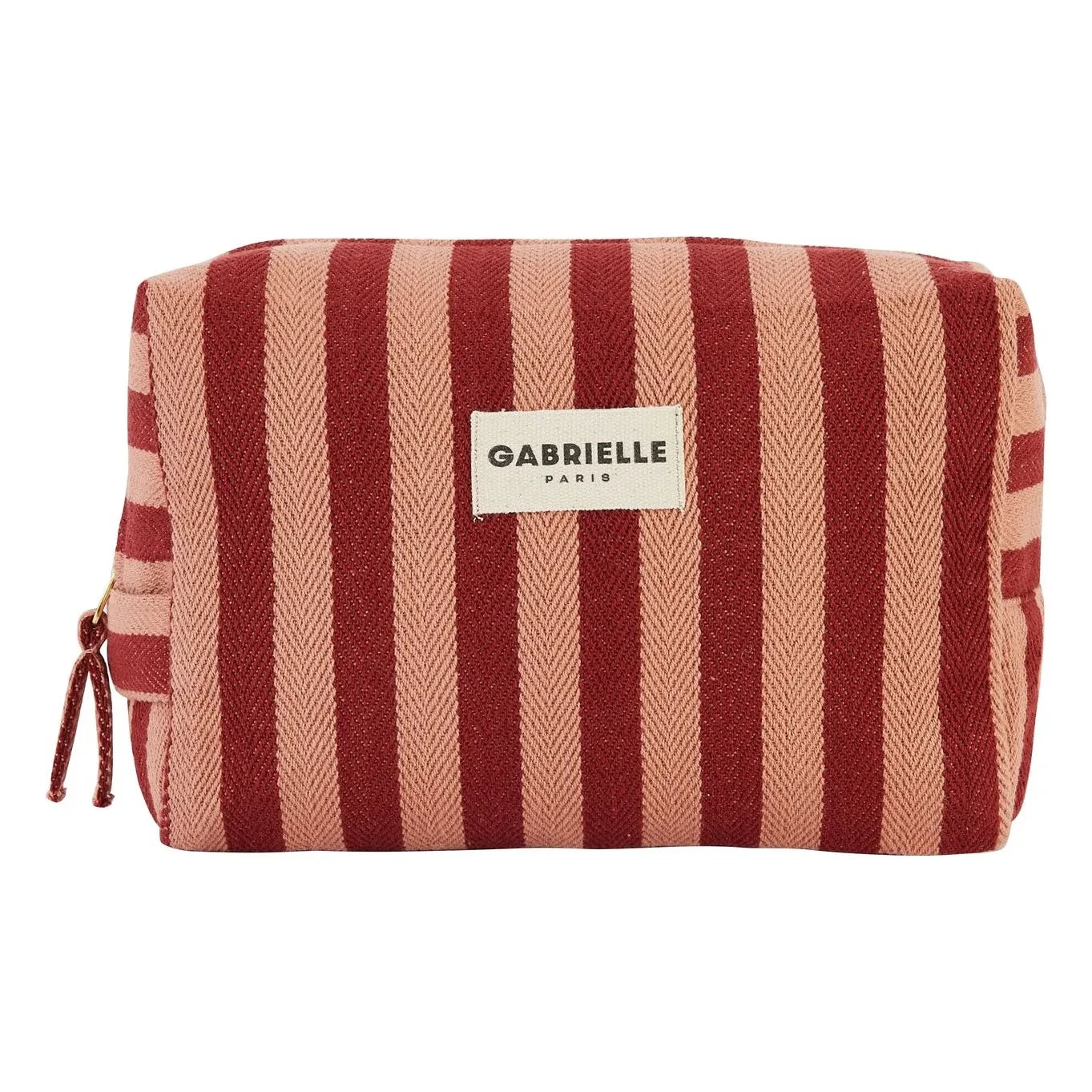 Gabrielle Paris - Garance Striped Makeup Bag | Red