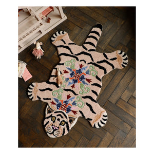 Doing Goods - Mahee Majestic Wool Tiger Rug | Peach