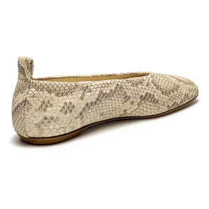 Odare - Bobette Python ballerina shoes | Gray