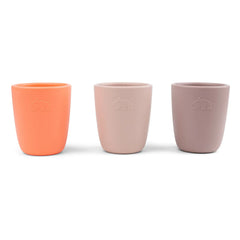 Done by Deer - Silicone Cups - Set of 3 | Pink