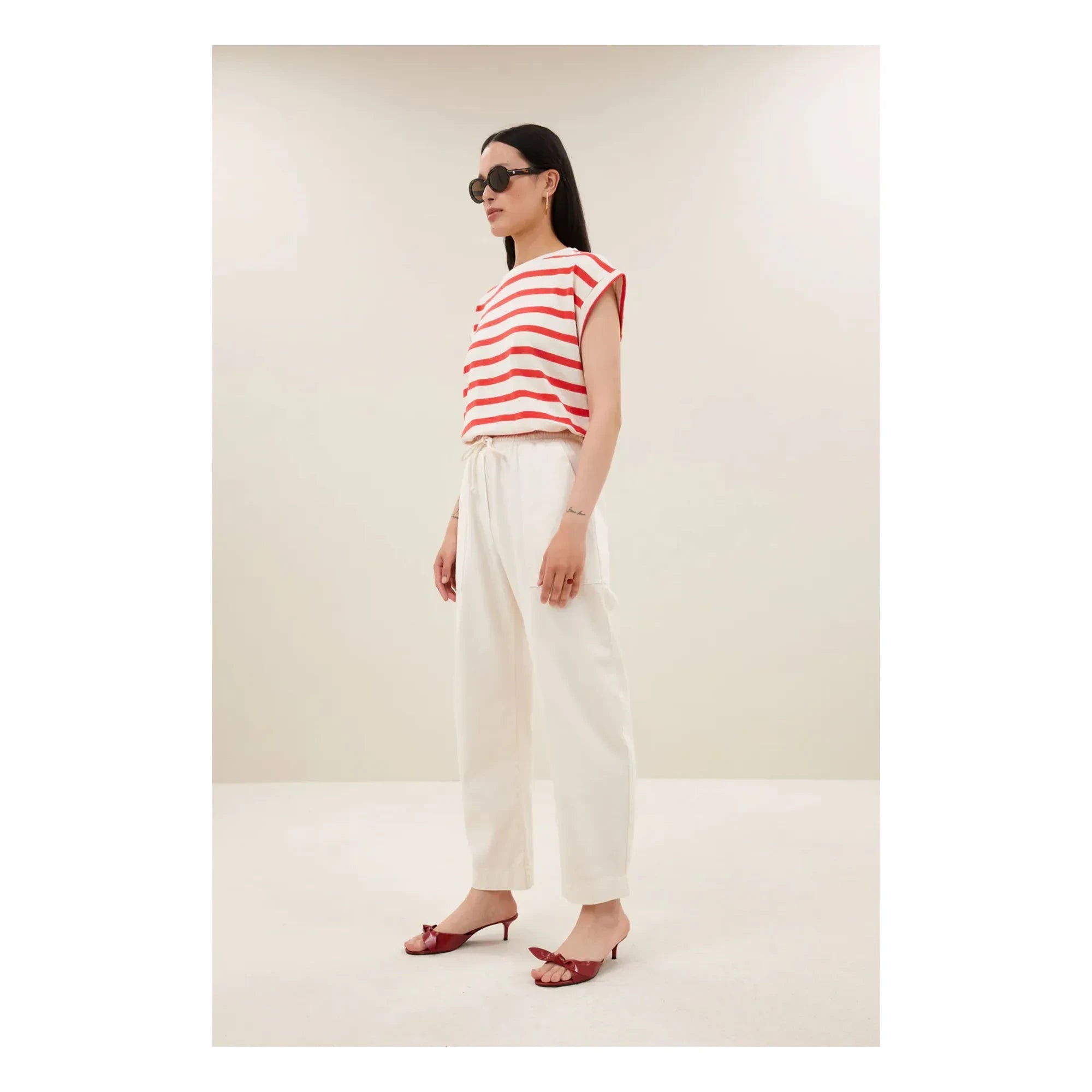 By Bar - Tobi Cotton Sailor T-Shirt | Red