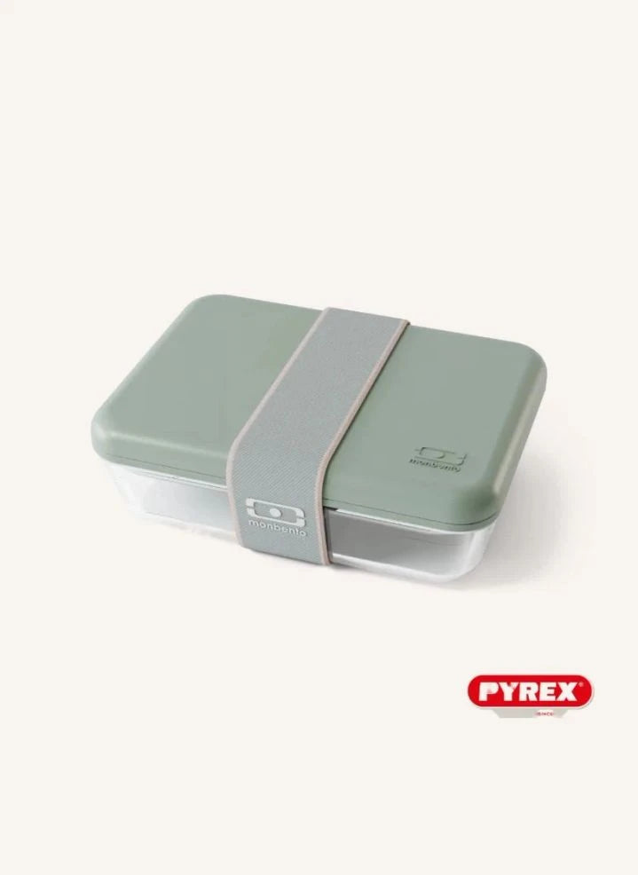 Monbento - Pure Glass Lunch Box - Monbento x Pyrex | Sage