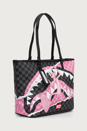 Sprayground - Pink Panther Black Faux Leather Women's Shopping Bag 910T9377NSZ