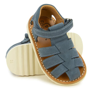 Pom d'Api - Waff Papy Sandals | Gray Blue