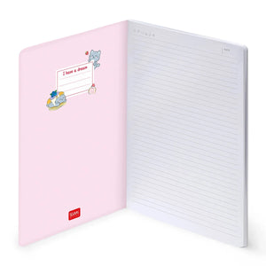 Legami - Resimli Sert Kapaklı Çizgili B5 Defter - Kitty