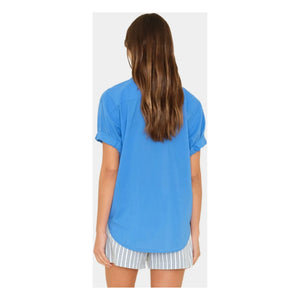 Xirena - Channing Cotton Blouse | Turquoise