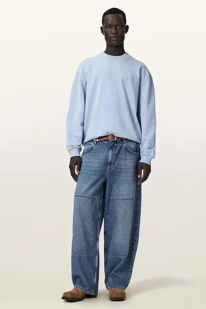 AllSaints ODYSSEY Erkek Pamuklu Oversize Sweatshirt