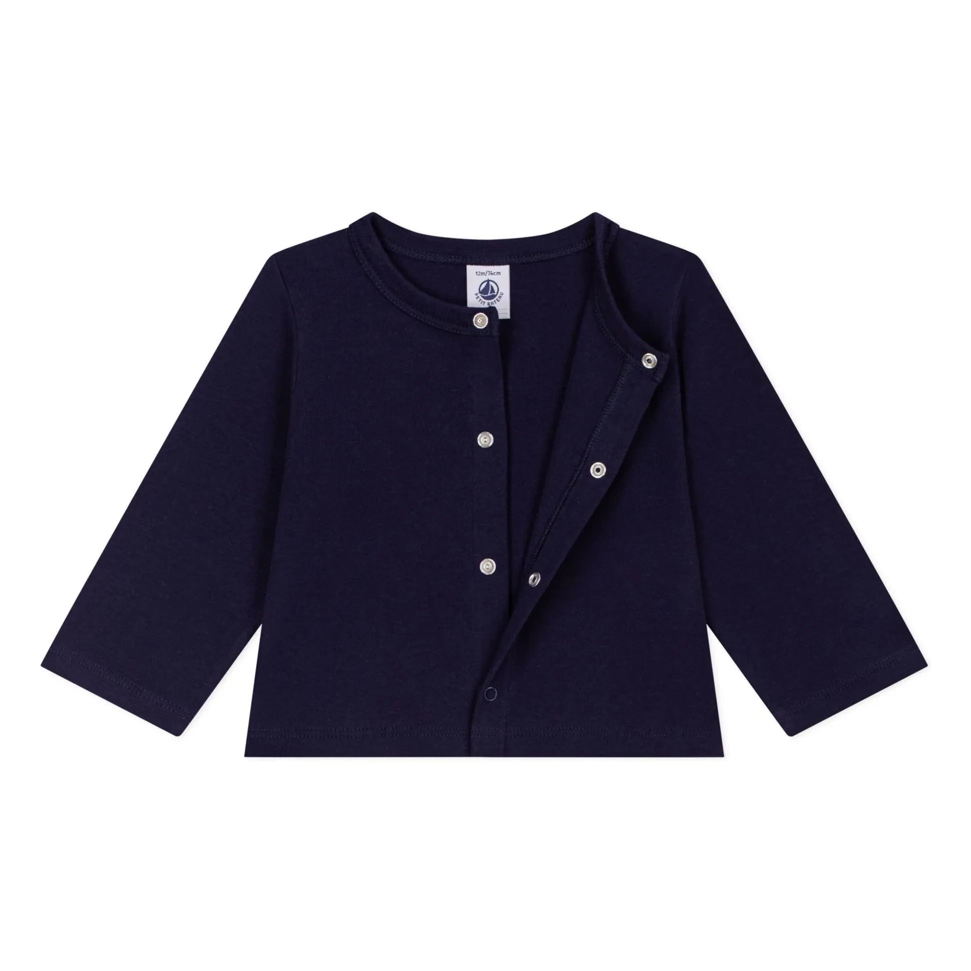 Petit Bateau - Organic cotton cardigan | Midnight blue