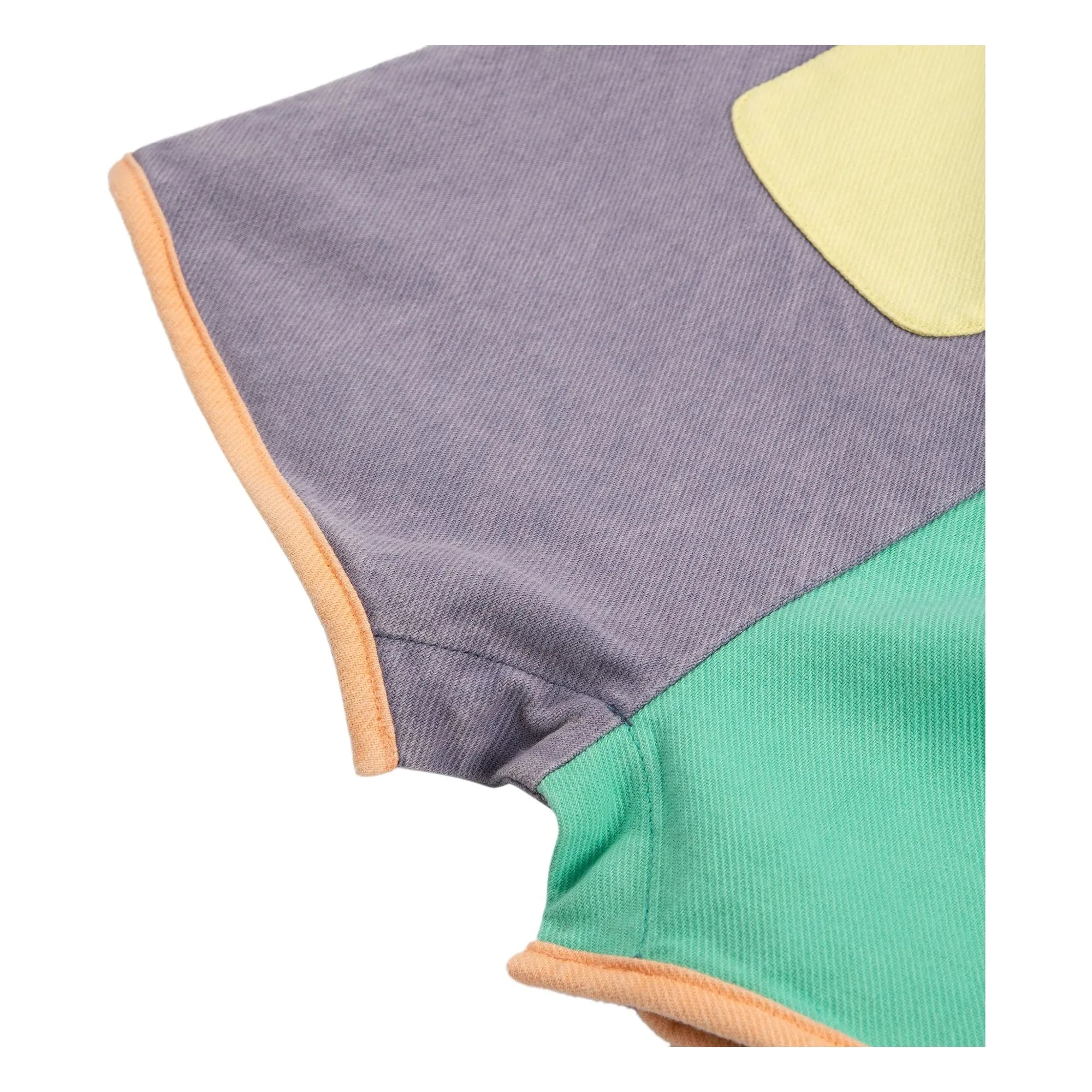Bobo Choses - Color block recycled fiber romper shorts | Lavender