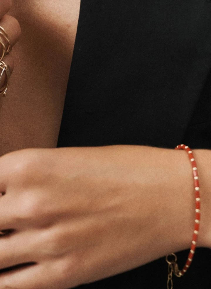 Camille Colette Studio - Main Bracelet | Red