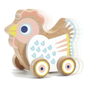 Djeco - Musical Chicken Push Toy