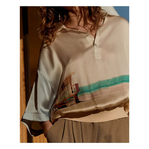 Mes Demoiselles - Malden Silk Blouse | Blue