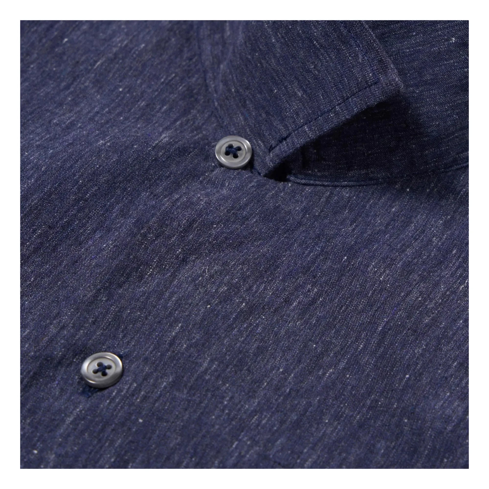 Universal Works - Chemise Road Sido Lin | Navy blue