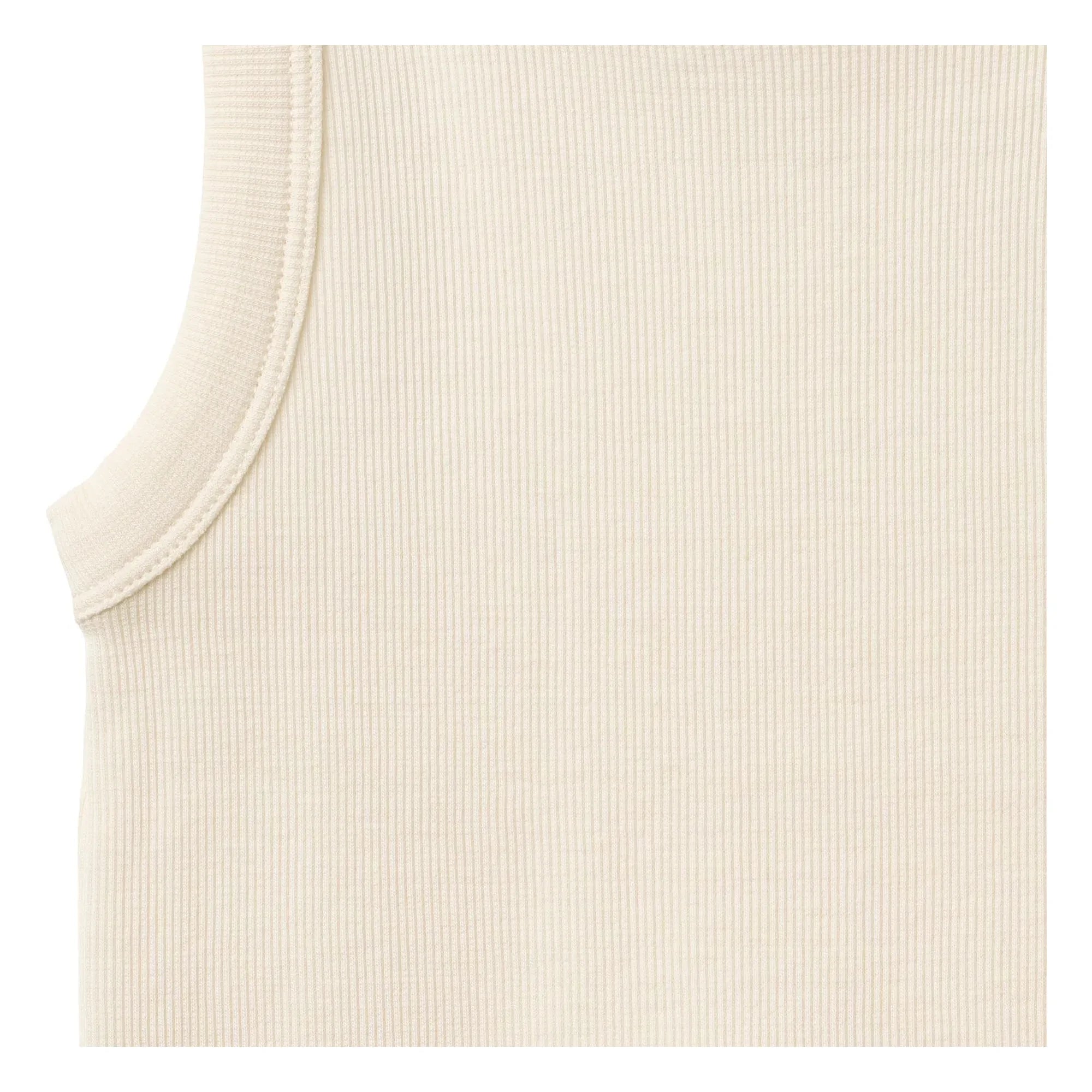 Wheat - Minka Organic Cotton Ribbed Tank Top | Ivory
