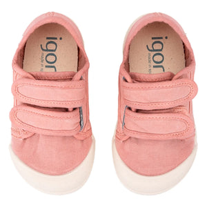 Igor - Lona Double Striped Sneakers | Pale Pink