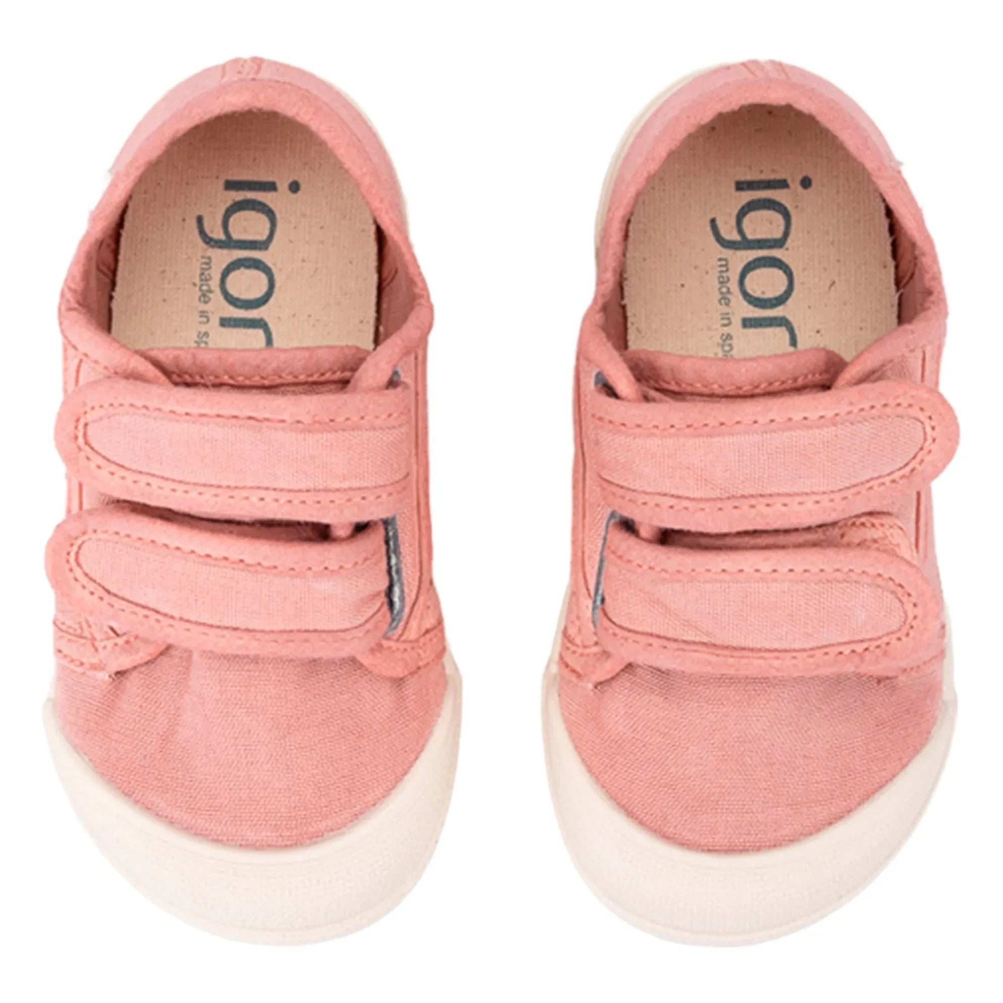 Igor - Lona Double Striped Sneakers | Pale Pink