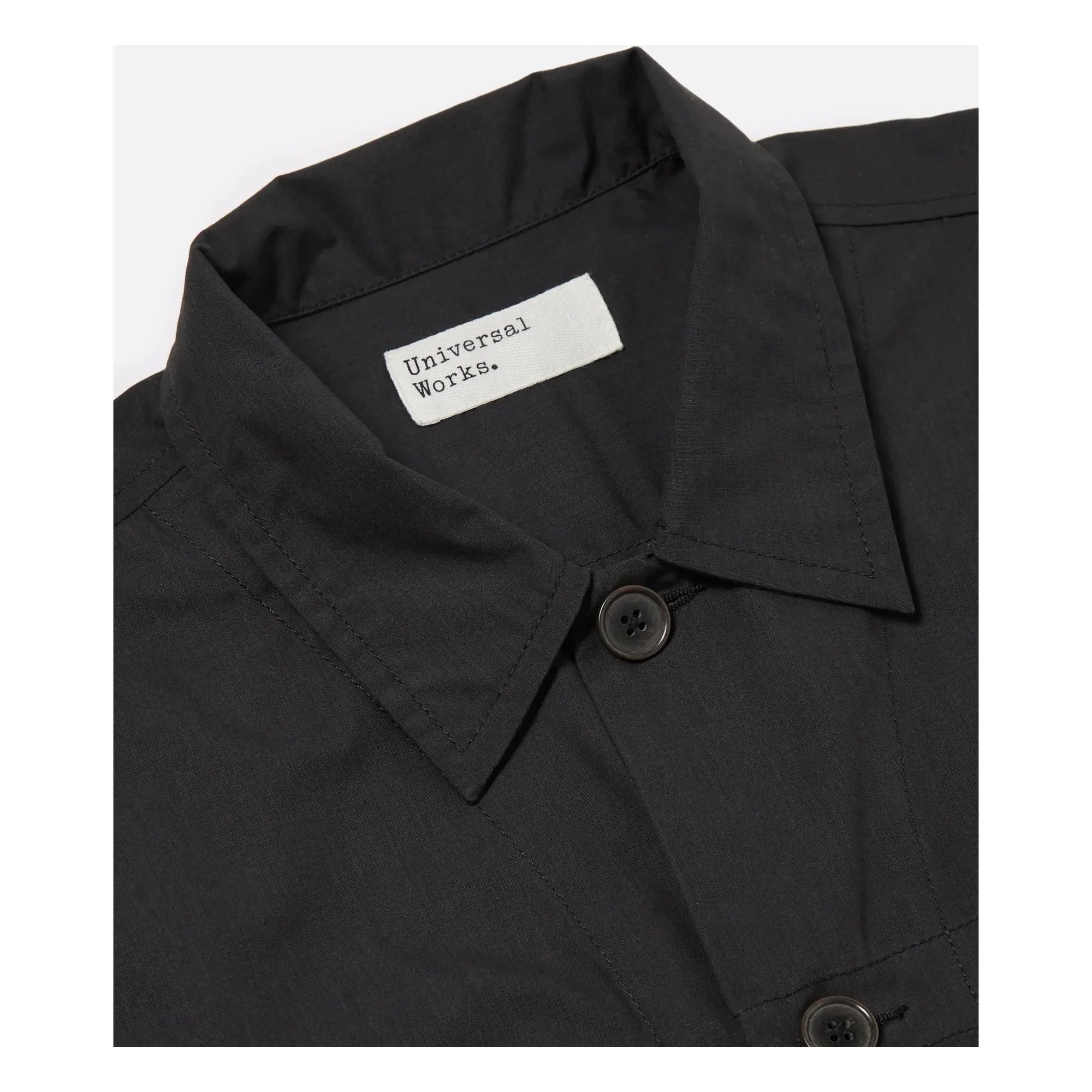 Universal Works - Geri Dönüştürülmüş Elyaf Tech Overshirt | Siyah