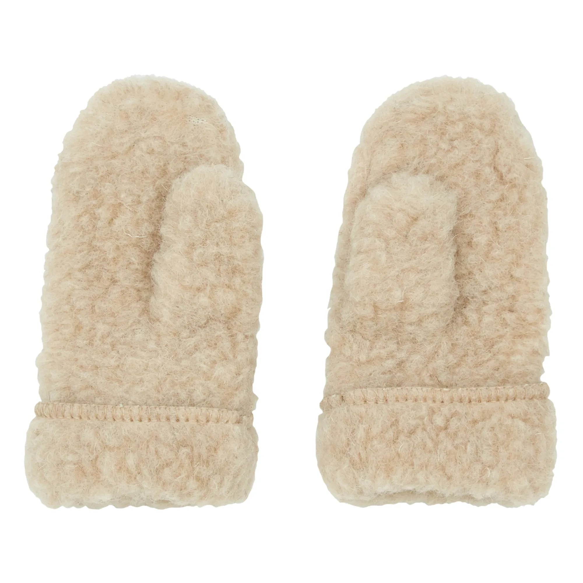 Alwero - Shearling Gloves | Beige