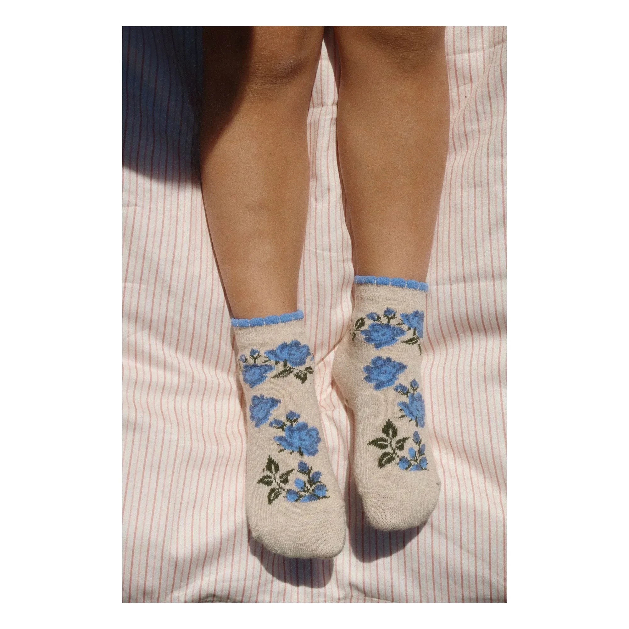 Konges Sløjd - 2 Pairs of Floral Patterned Socks Set | Pink