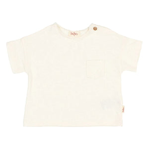 Búho - Linen Pocket T-Shirt | White