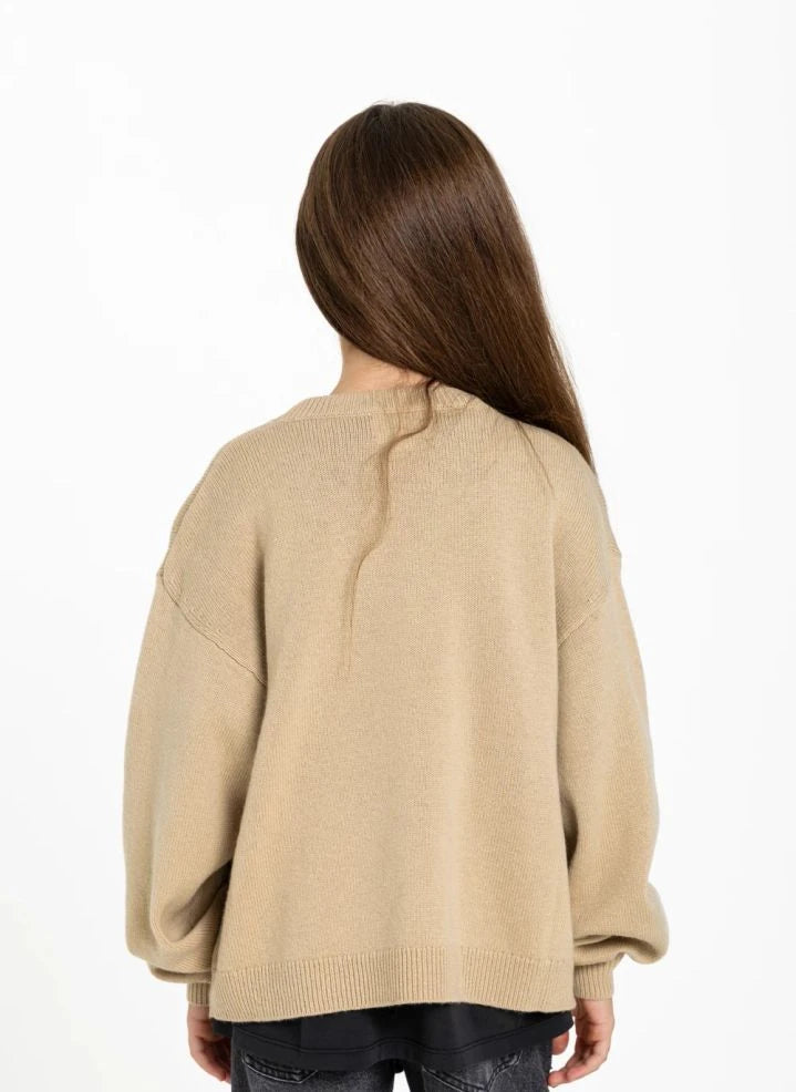Finger in the nose - Pul Sally Academy Merino Wool | Taupe Brown