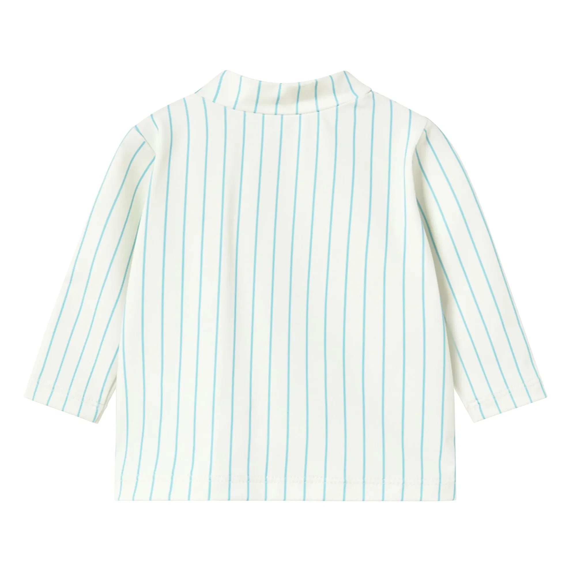 Tinycottons - Striped UV Protective Swim T-Shirt | Light Blue