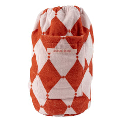 Jera Mini - Pink | Losanges Terrycloth Pocket Backpack