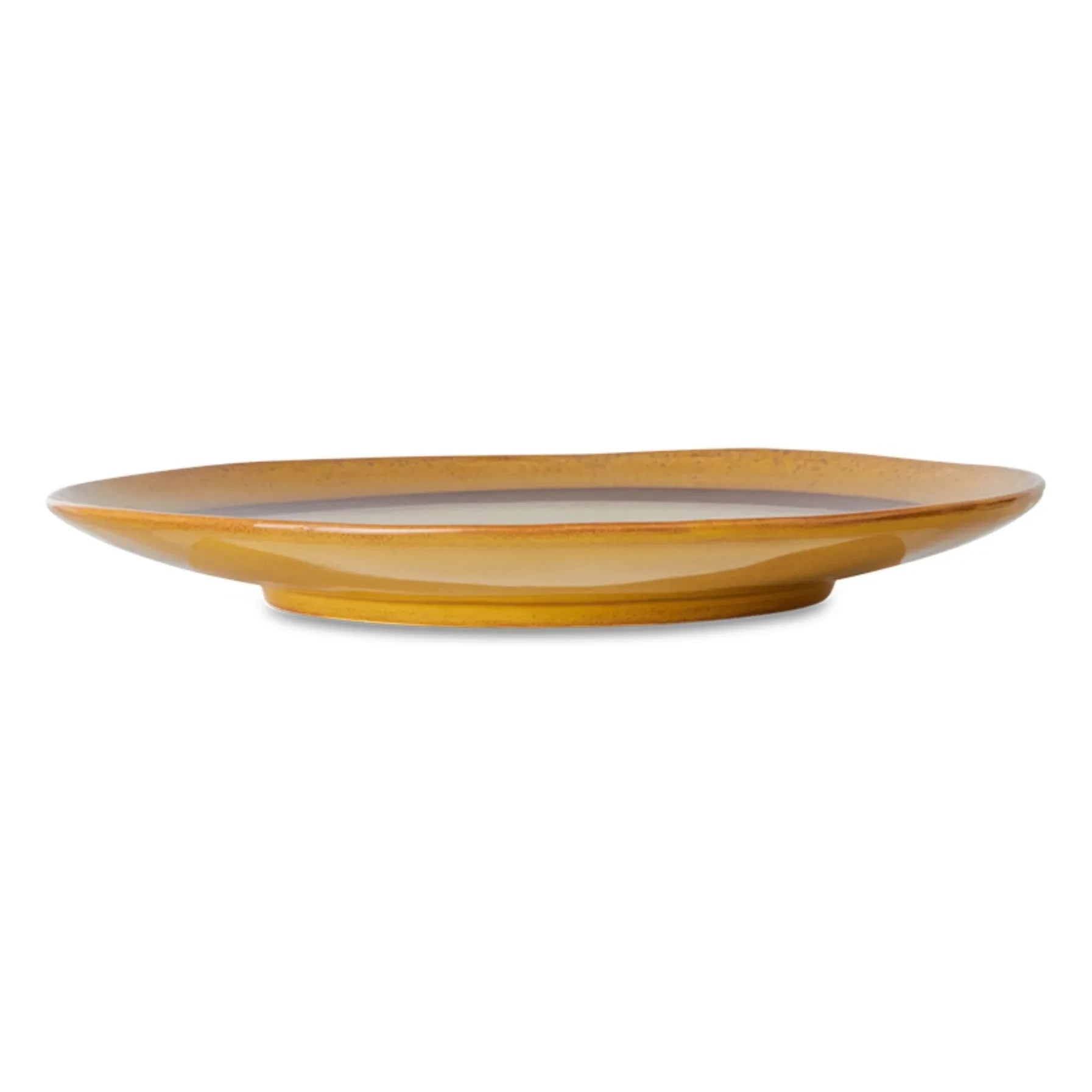 HKliving - Turuncu 2'li Stoneware Tabak Seti