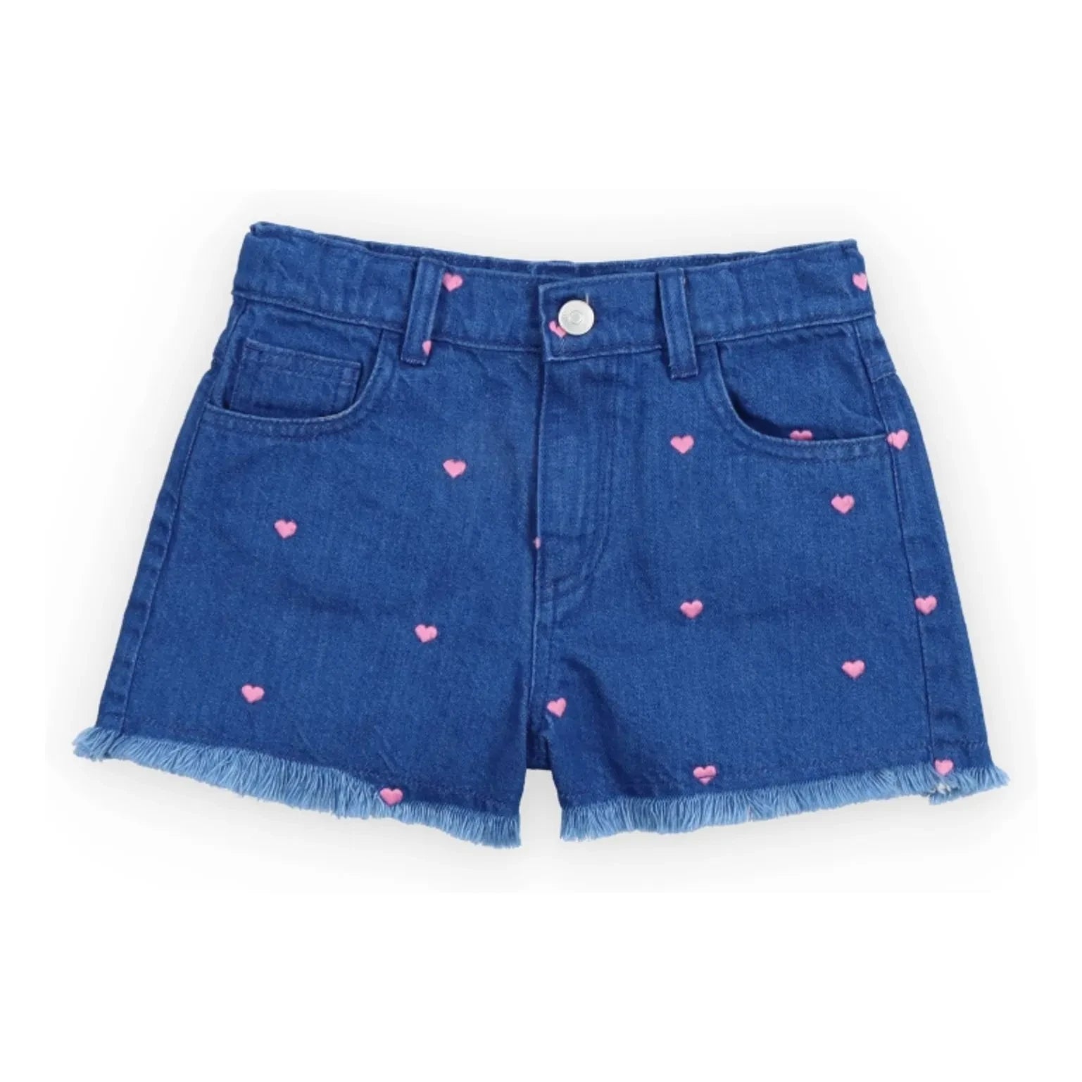 the new society - Denim Short Shorts Lys Cœurs | Blue