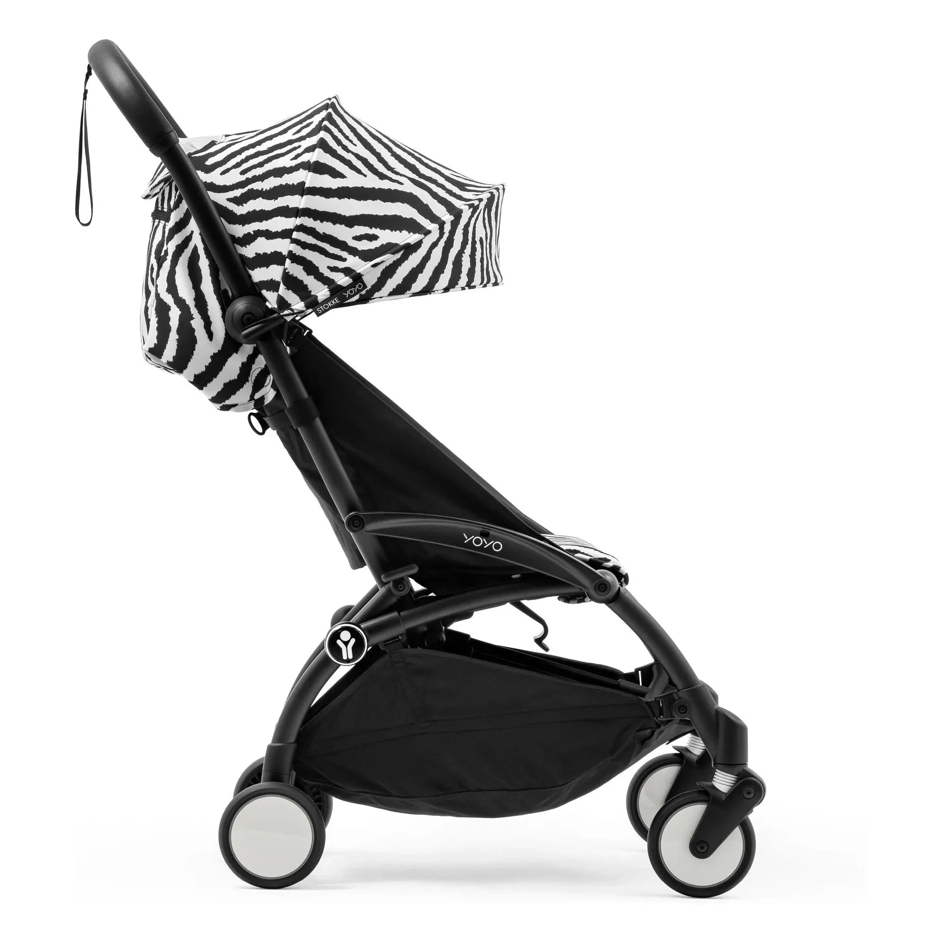 Stokke® - YOYO³ 6+ Baston Bebek Arabası Siyah Çerçeve | Zebra