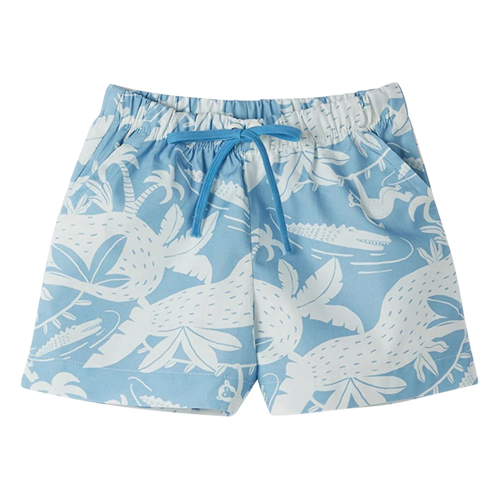 Fabula - Jungle Lace-up Shorts | Light Blue