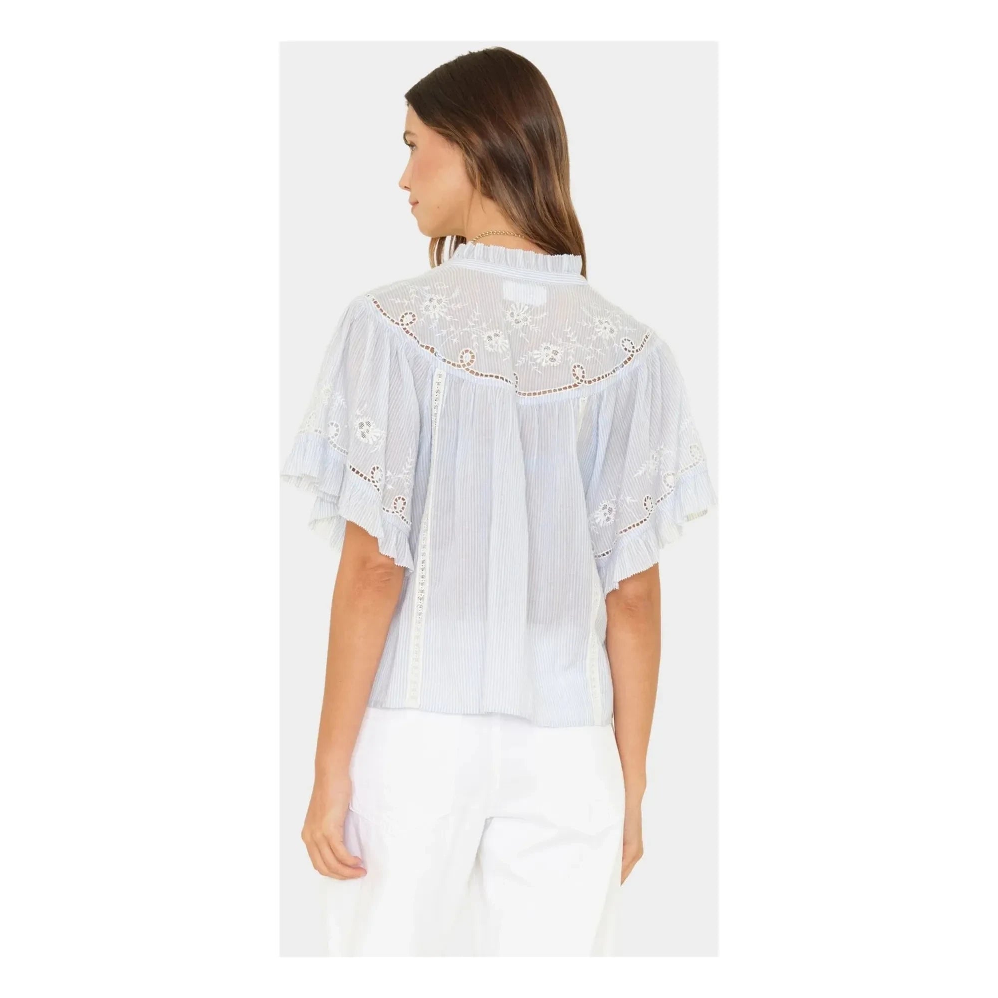 Xirena - Maé Cotton blouse | Light blue