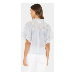 Xirena - Maé Cotton blouse | Light blue