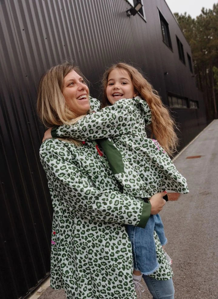 Hello Hossy - Leopard Raincoat | Green